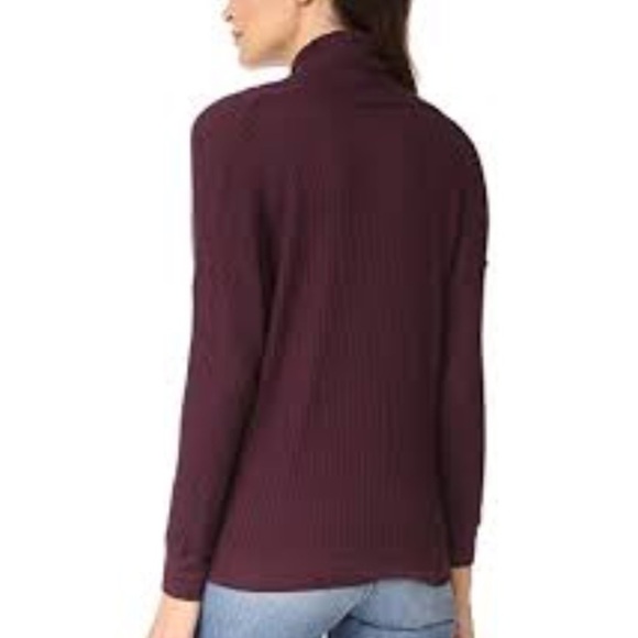 Three dots fireside shawl collar wrap top FLAW - Picture 2 of 8